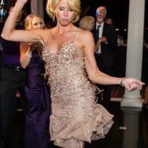 Jovani  beaded open back dress